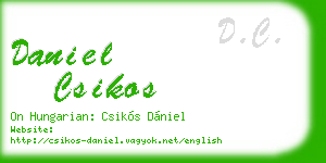 daniel csikos business card
